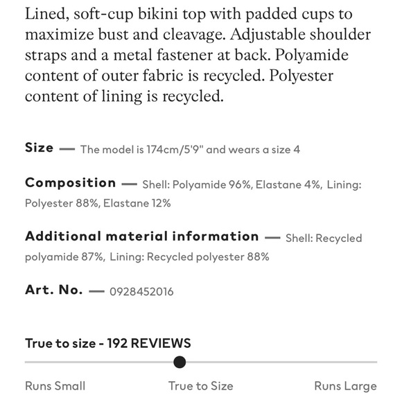 H&M Push-Up Bikini Top - Picture 10 of 10